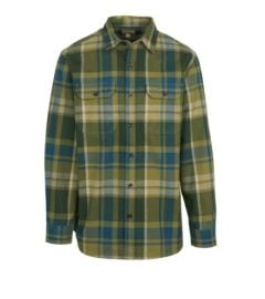 Brownsboro Brawny Flannel Long Sleeve Shirt in Olive at Cabelas